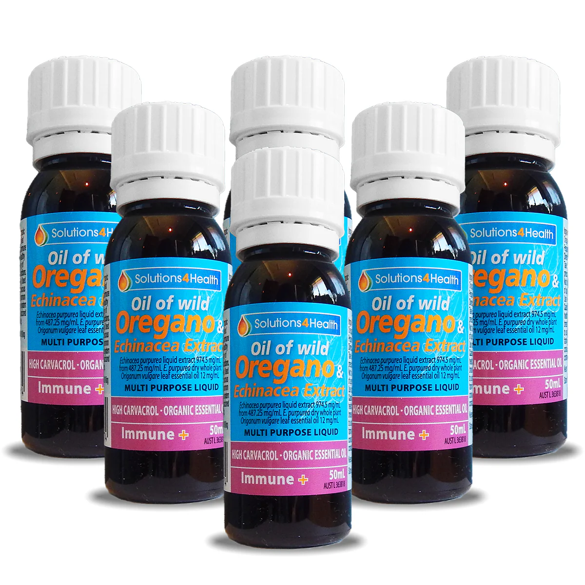 50ml Bottle – Oil of Wild Oregano & Echinacea Extract - Immune+ - Image 3